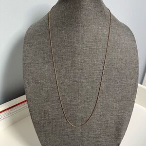 Iberia long gold tone chain necklace